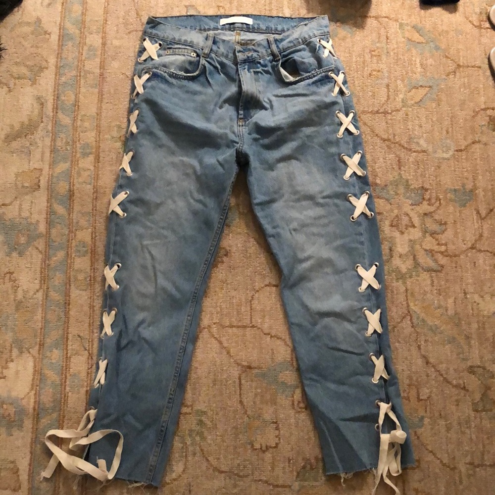Zara Ribbon Jeans